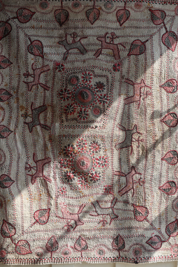 Old kantha / R 04　カンタ刺繍 - 画像 (3)