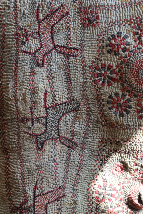 Old kantha / R 04　カンタ刺繍 - 画像 (5)